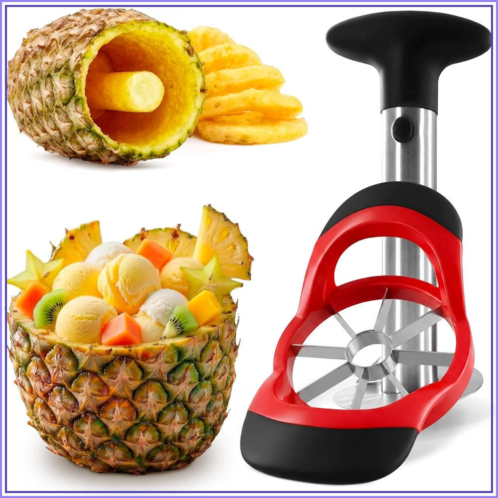 Pineapple Corer Slicer - Stainless Steel Pineapple Corer and Slicer