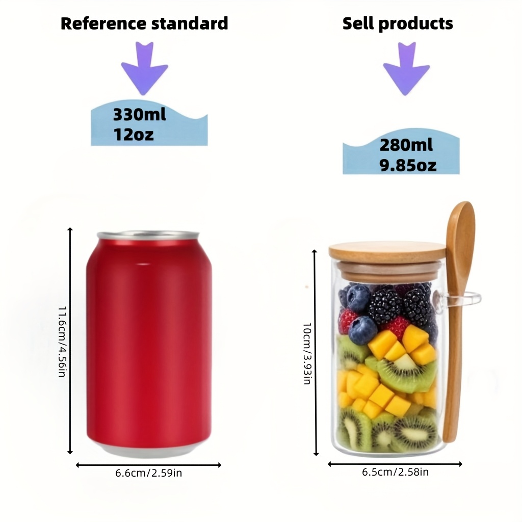 4/8/12Pcs, Oatmeal Breakfast C - Meal Prep Oatmeal Jars ulasan dan harga