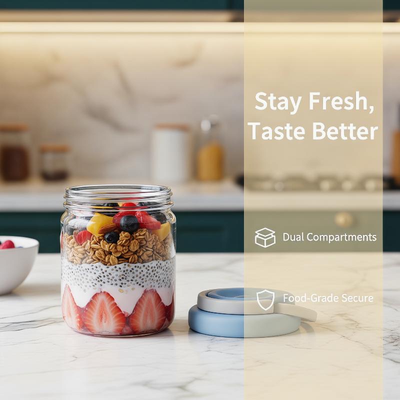 [E] Breakfast Cup Portable Oat - Meal Prep Yogurt ulasan dan harga