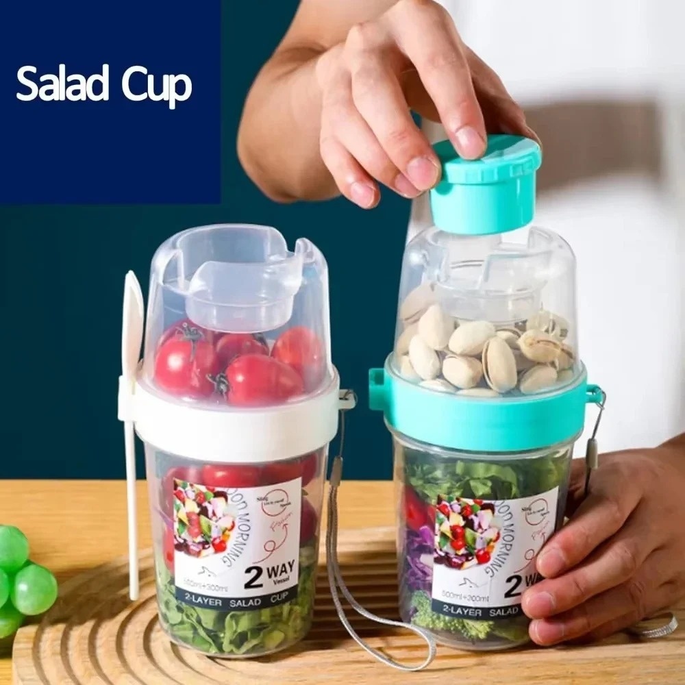 Portable Salad Cup Breakfast C - Meal Prep Oatmeal Jars ulasan dan harga