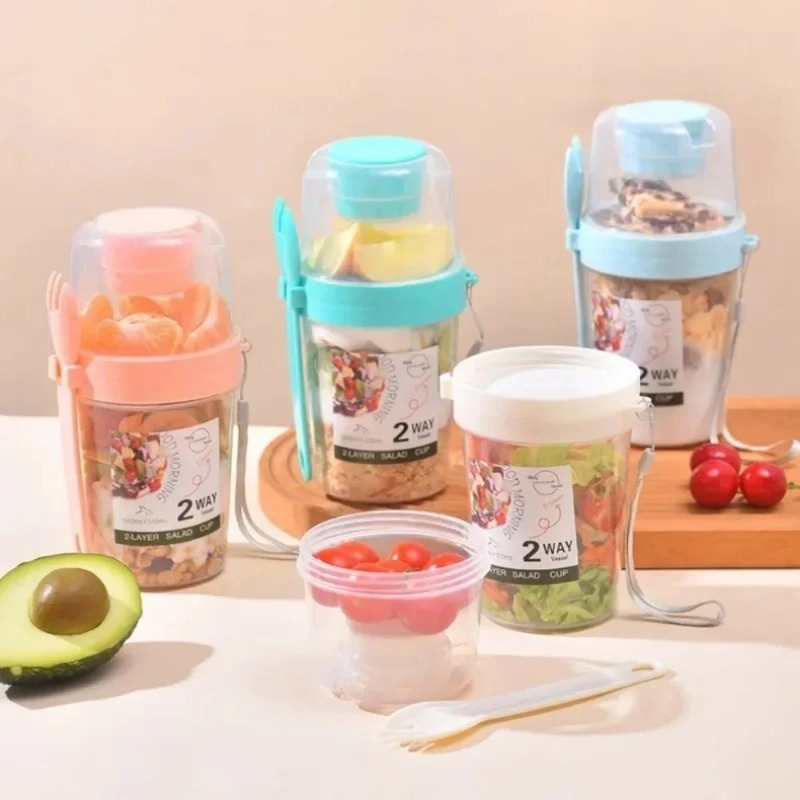 Oatmeal Yogurt Salad Cup Porta - Meal Prep Oatmeal Jars ulasan dan harga
