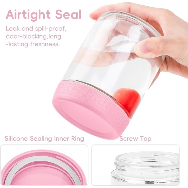 AB41-1Set Overnight Oatmeal Ja - Meal Prep Oatmeal Jars ulasan dan harga