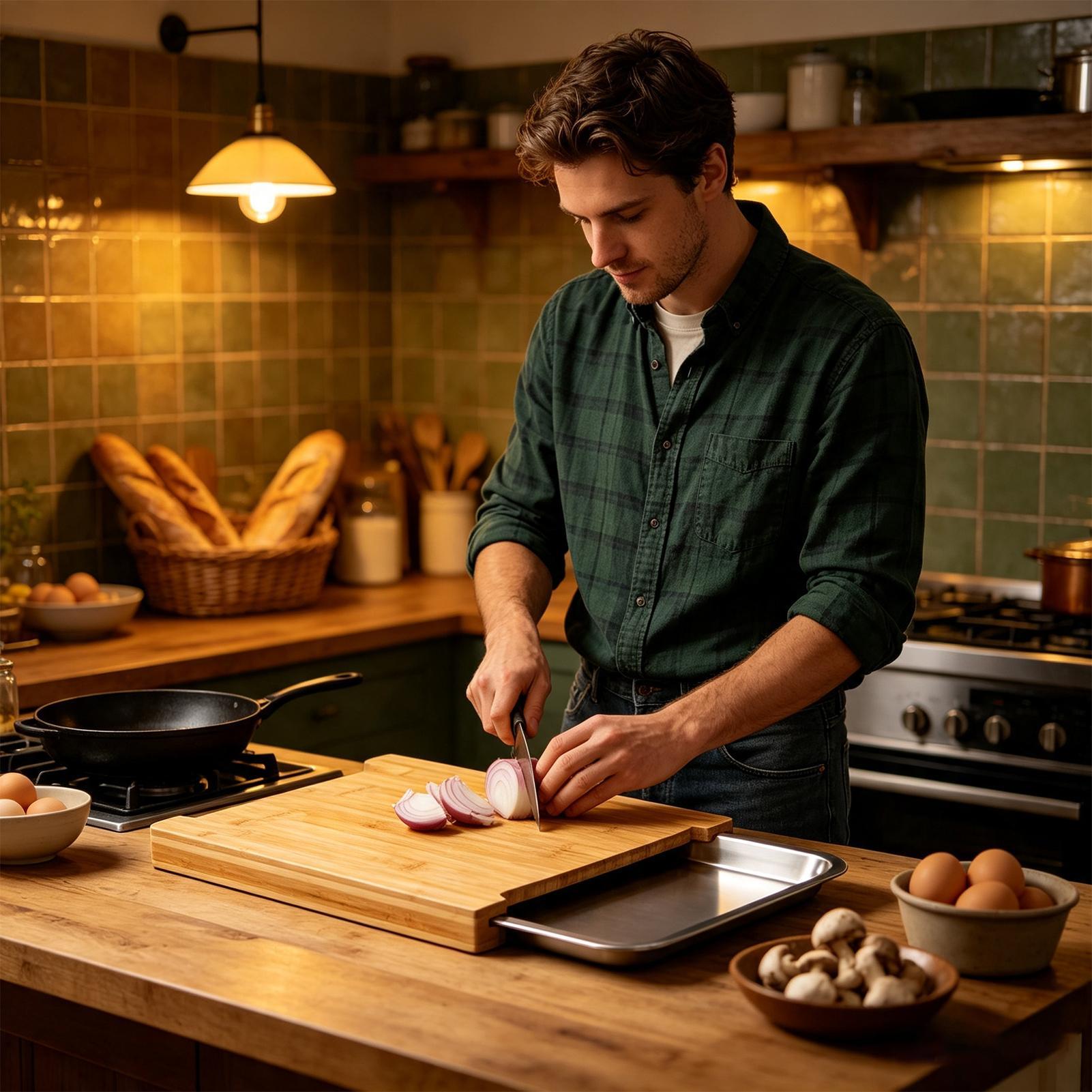Wood Cutting Boards For Kitche - Meal Prep For Cutting ulasan dan harga