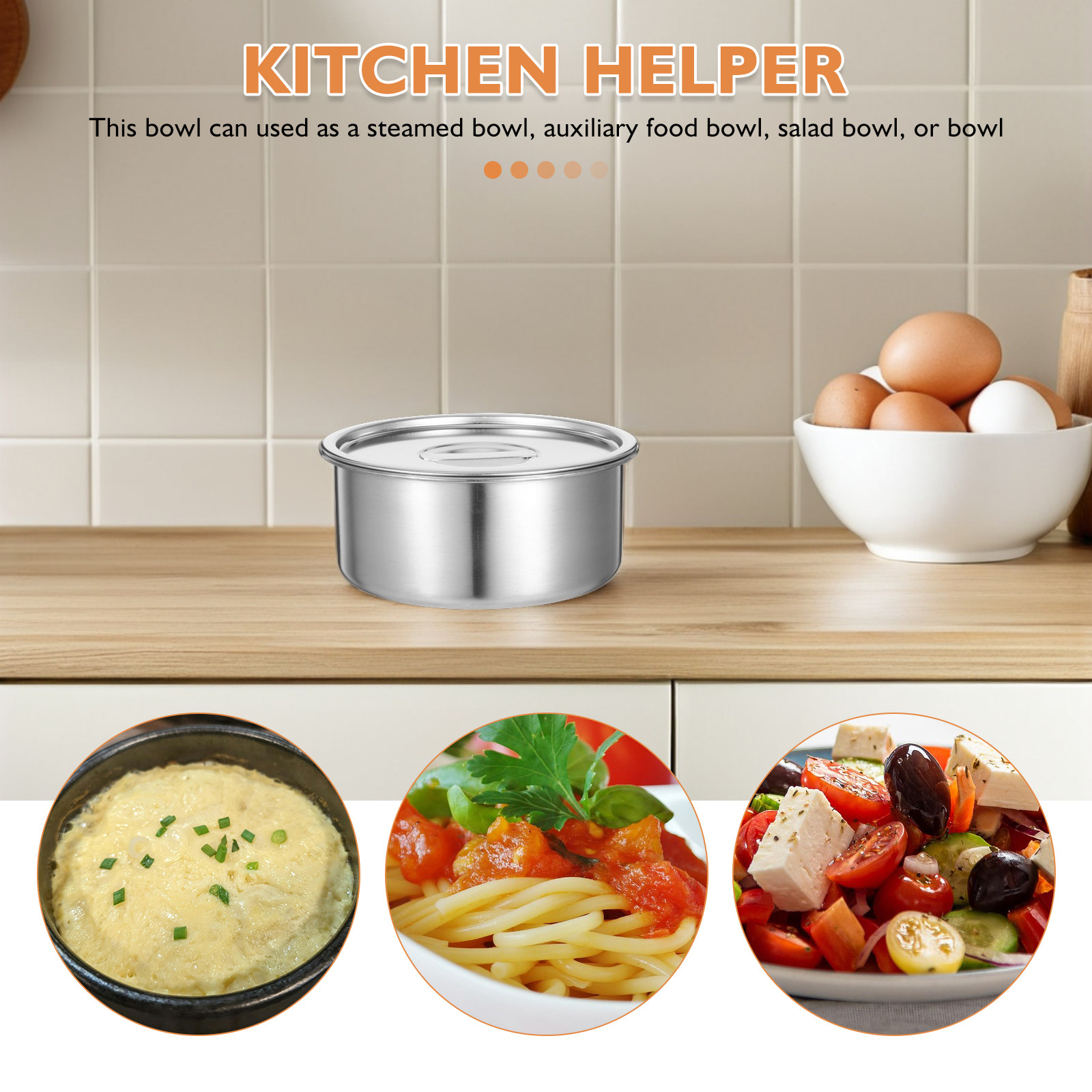 Stainless Steel Steamed Egg Bo - Meal Prep Restaurant ulasan dan harga