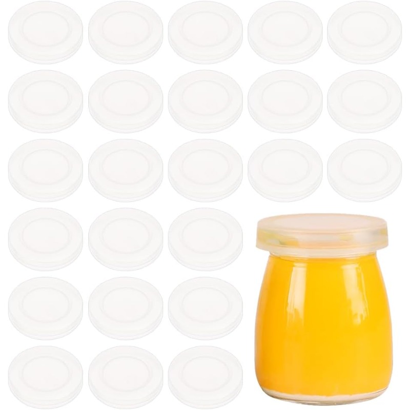 48 Pcs 2inch Yogurt Jar Lids C - Meal Prep Yogurt ulasan dan harga