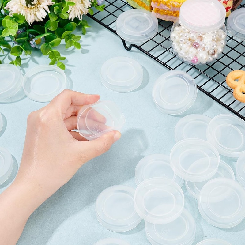 48 Pcs 2inch Yogurt Jar Lids C - Meal Prep Yogurt ulasan dan harga