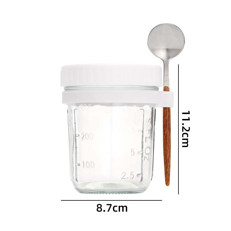 Overnight Oats Container with  - Meal Prep Oatmeal Jars ulasan dan harga