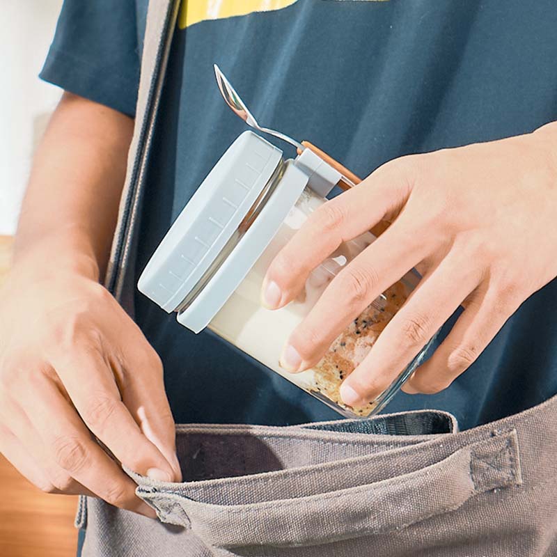 Overnight Oats Container with  - Meal Prep Oatmeal Jars ulasan dan harga