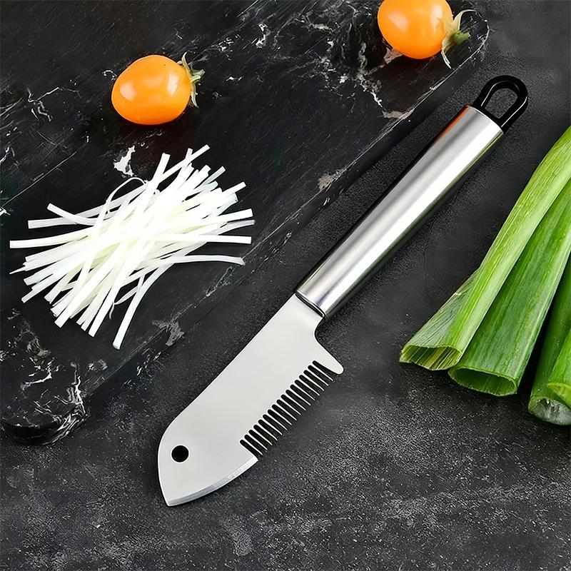2 PCS Stainless Steel Scallion - Meal Prep For Cutting ulasan dan harga