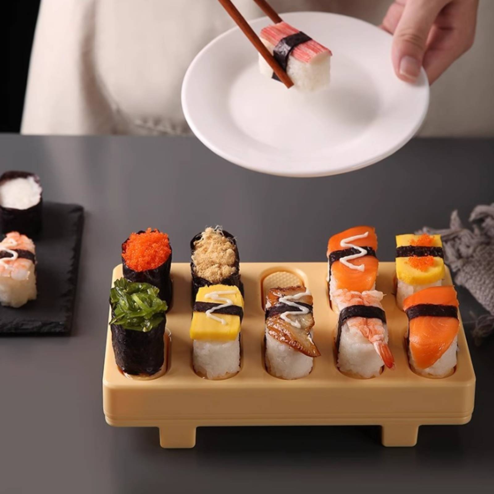 Sushi Maker with Spoon 10-Cavi - Meal Prep Onigiri ulasan dan harga