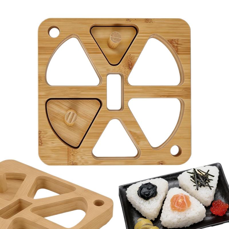 Wooden Onigiri Rice Ball Mold  - Meal Prep Onigiri ulasan dan harga
