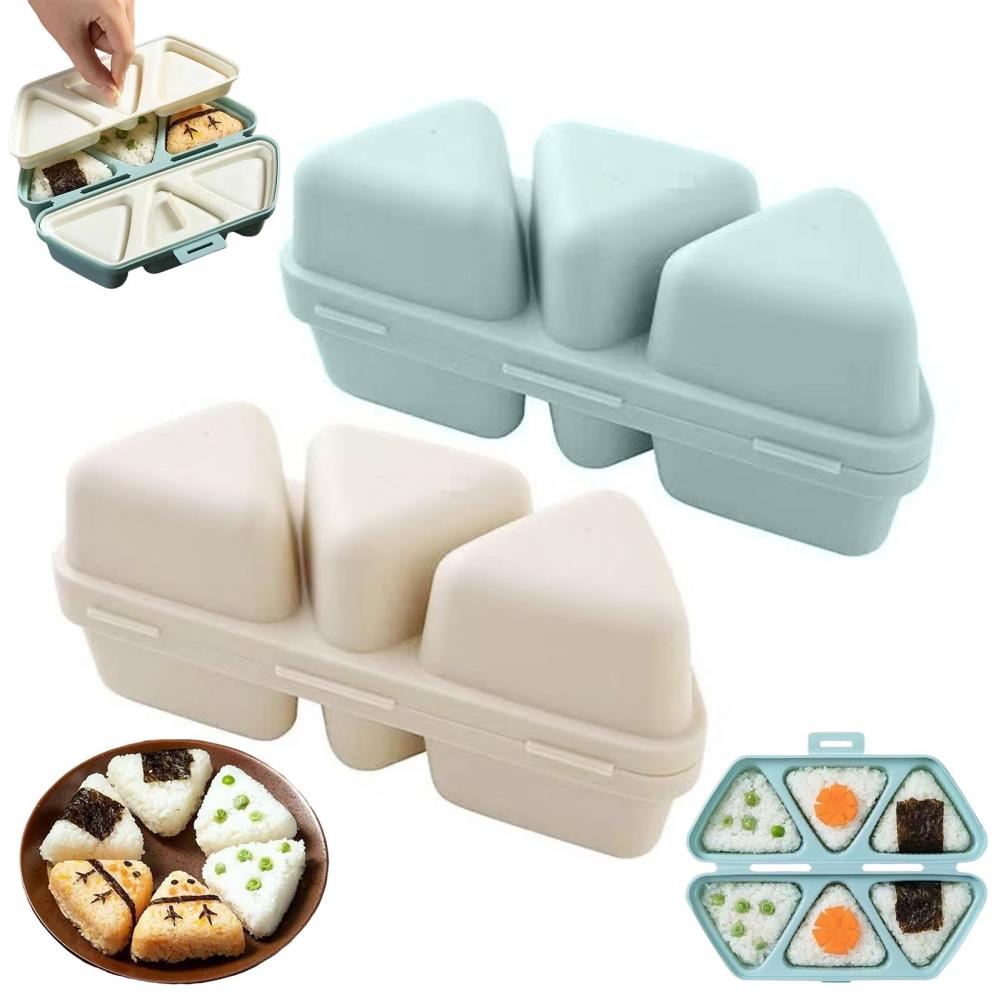 6-Cavity Triangle Onigiri Mold - Meal Prep Onigiri ulasan dan harga