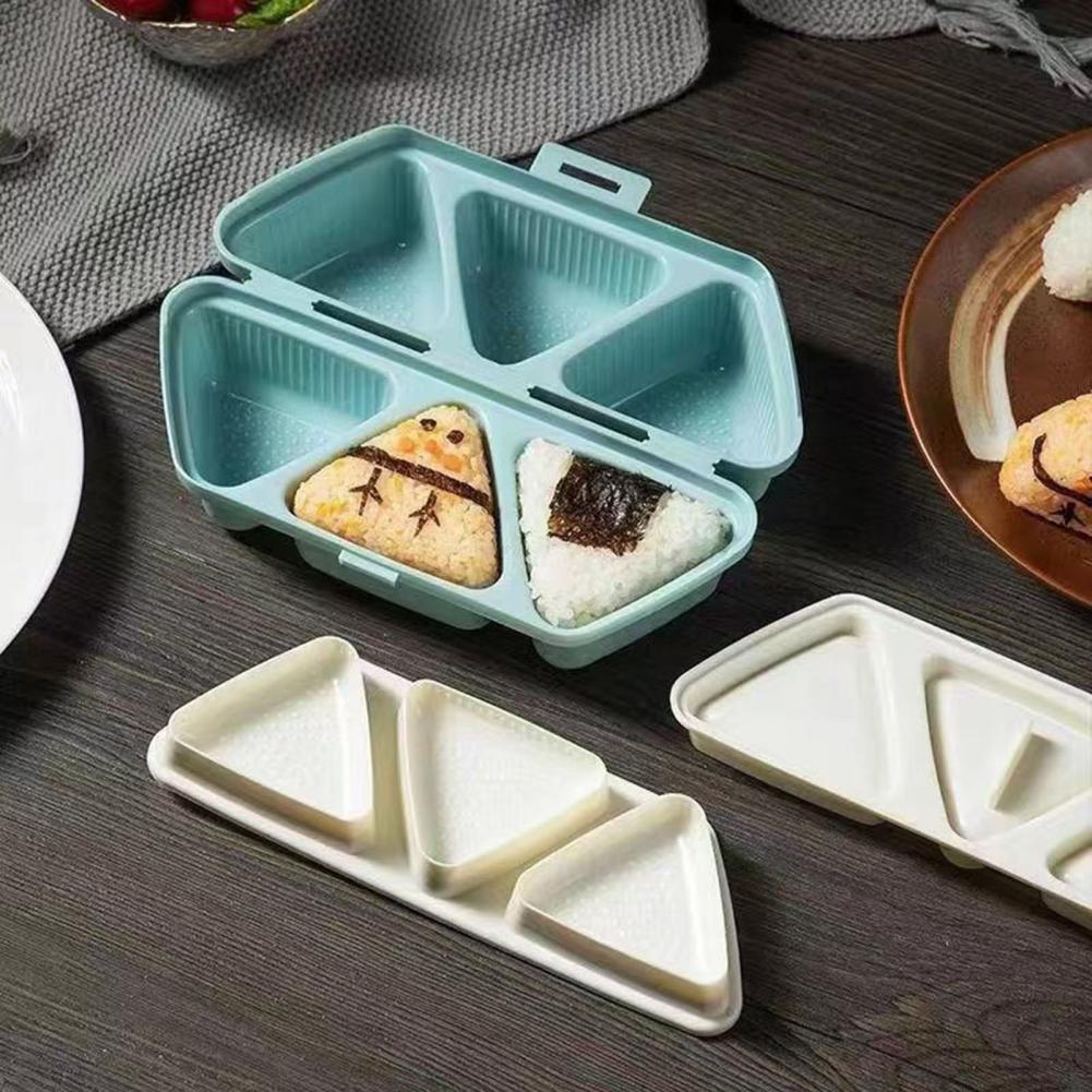 6-Cavity Triangle Onigiri Mold - Meal Prep Onigiri ulasan dan harga