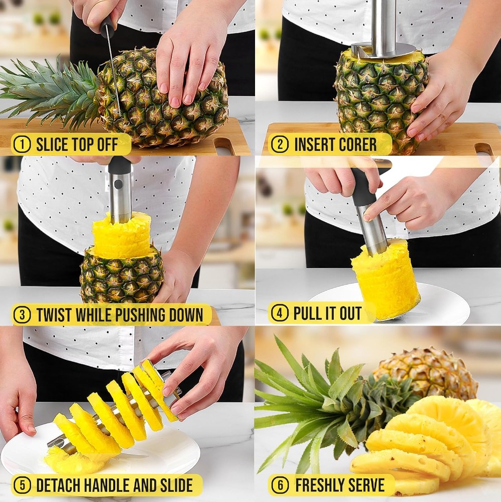 Stainless Steel Pineapple Core - Pineapple Corer Slicer ulasan dan harga