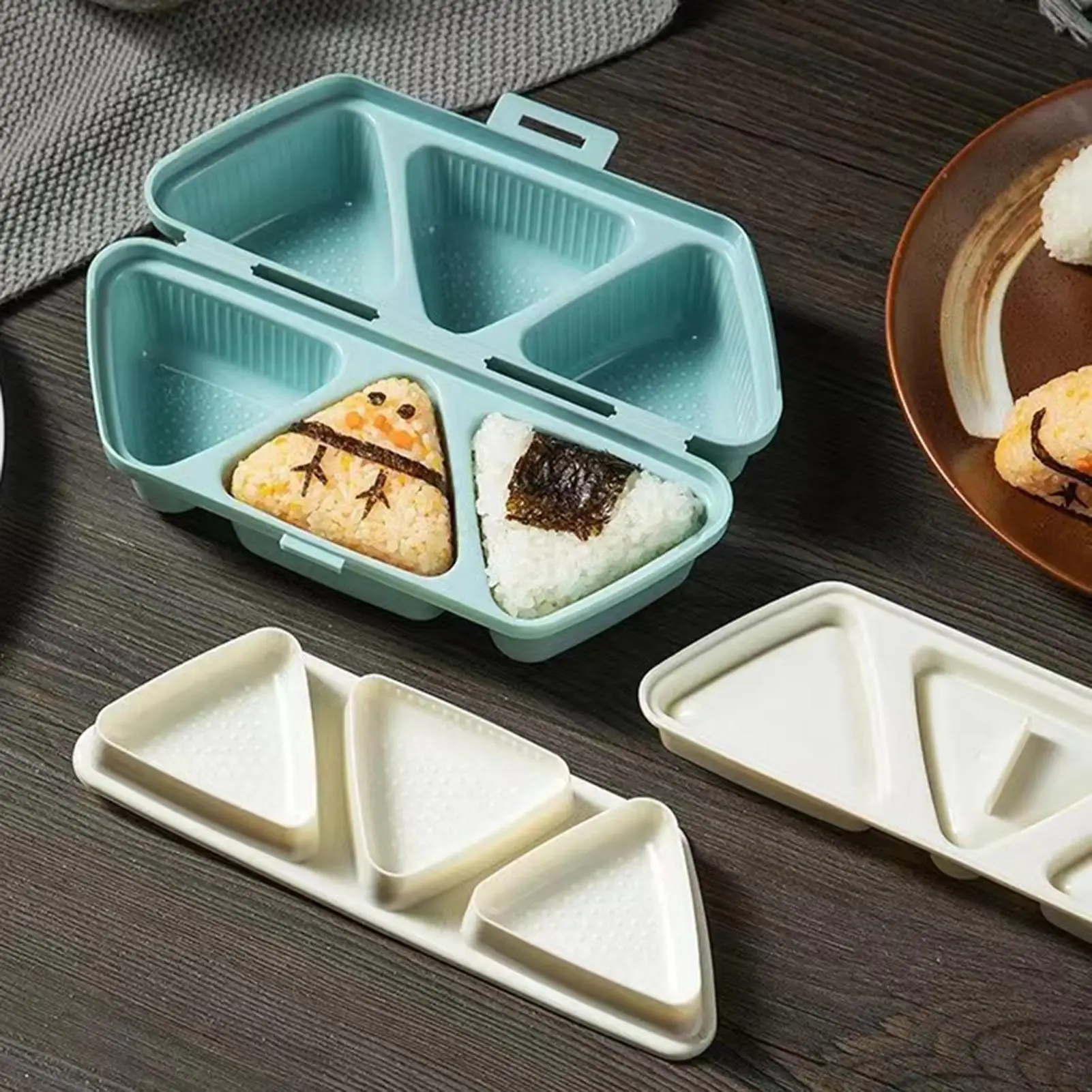 Sushi Mold Maker 6 Cavity Tria - Meal Prep Onigiri ulasan dan harga
