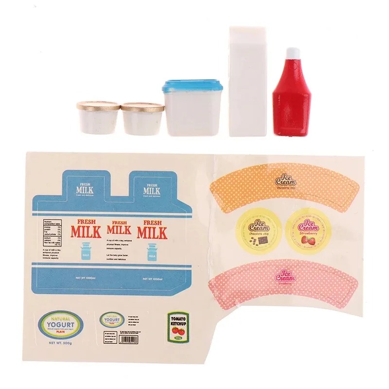 5Pcs/Set 1:12 Dollhouse Tomato - Meal Prep Yogurt ulasan dan harga